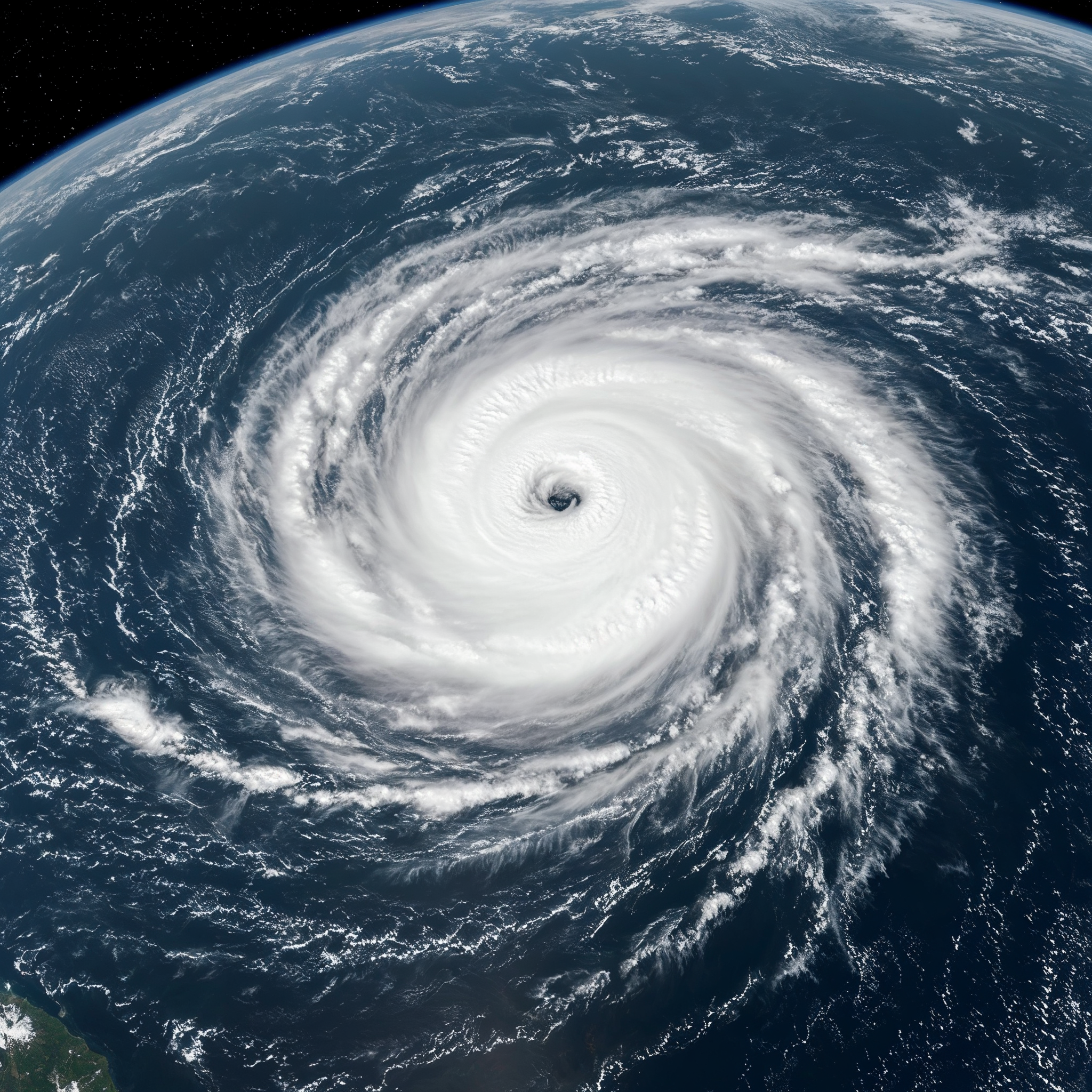 Hurricane over planet earth Hurricane over planet earth