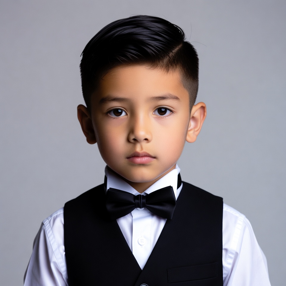 Young boy in formal attire Young boy in formal attire