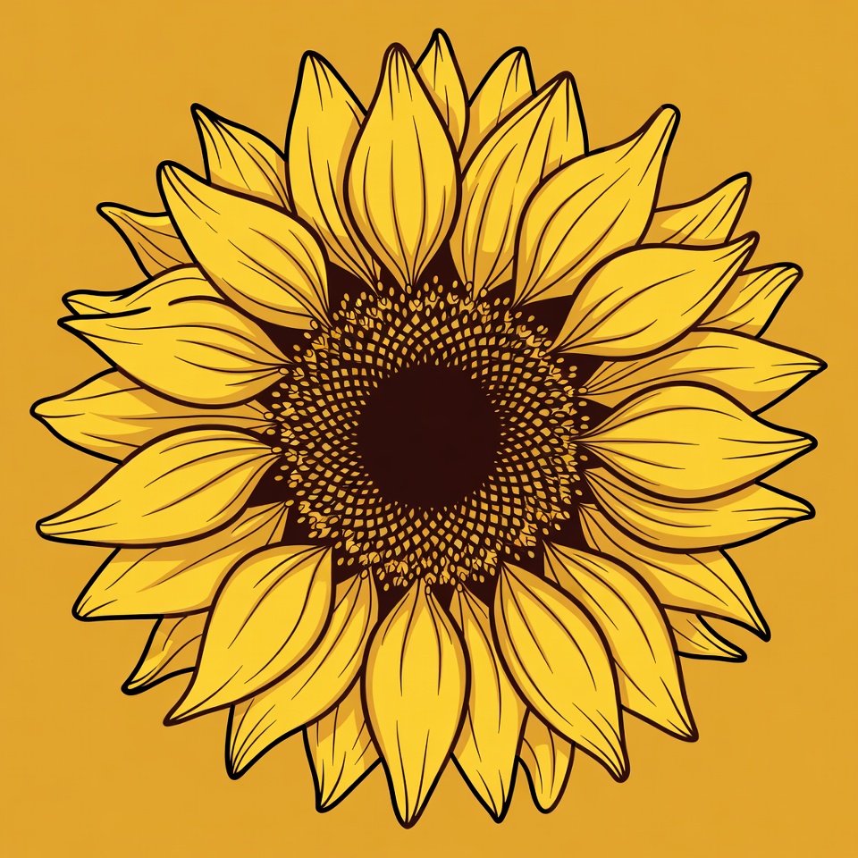 Sunflower with yellow petals on a background Sunflower with yellow petals on a background