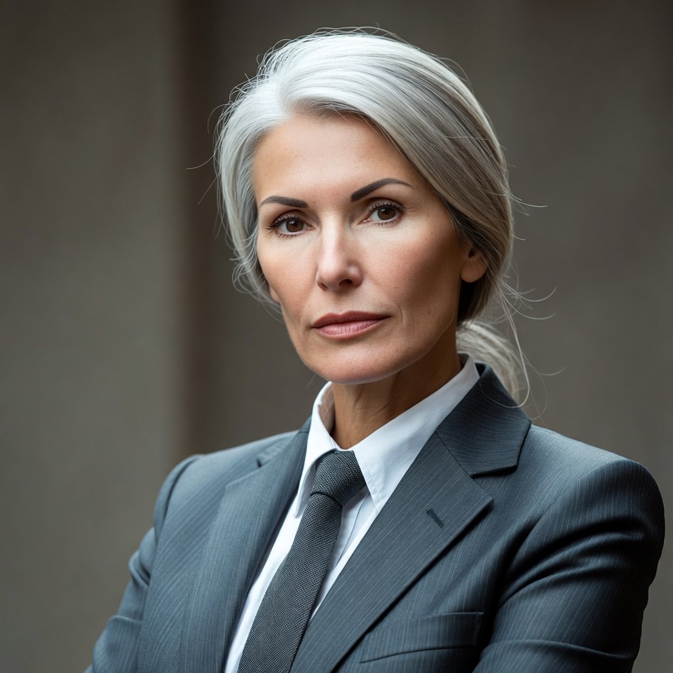 Confident businesswoman in formal attire Confident businesswoman in formal attire