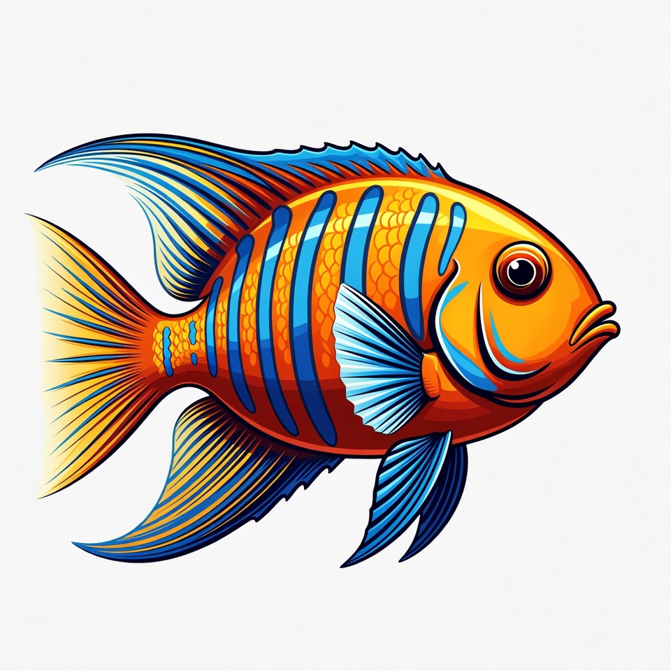 Colorful fish swimming in water Colorful fish swimming in water