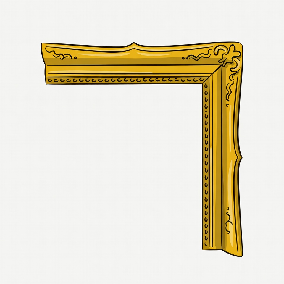 Decorative empty picture frame design Decorative empty picture frame design