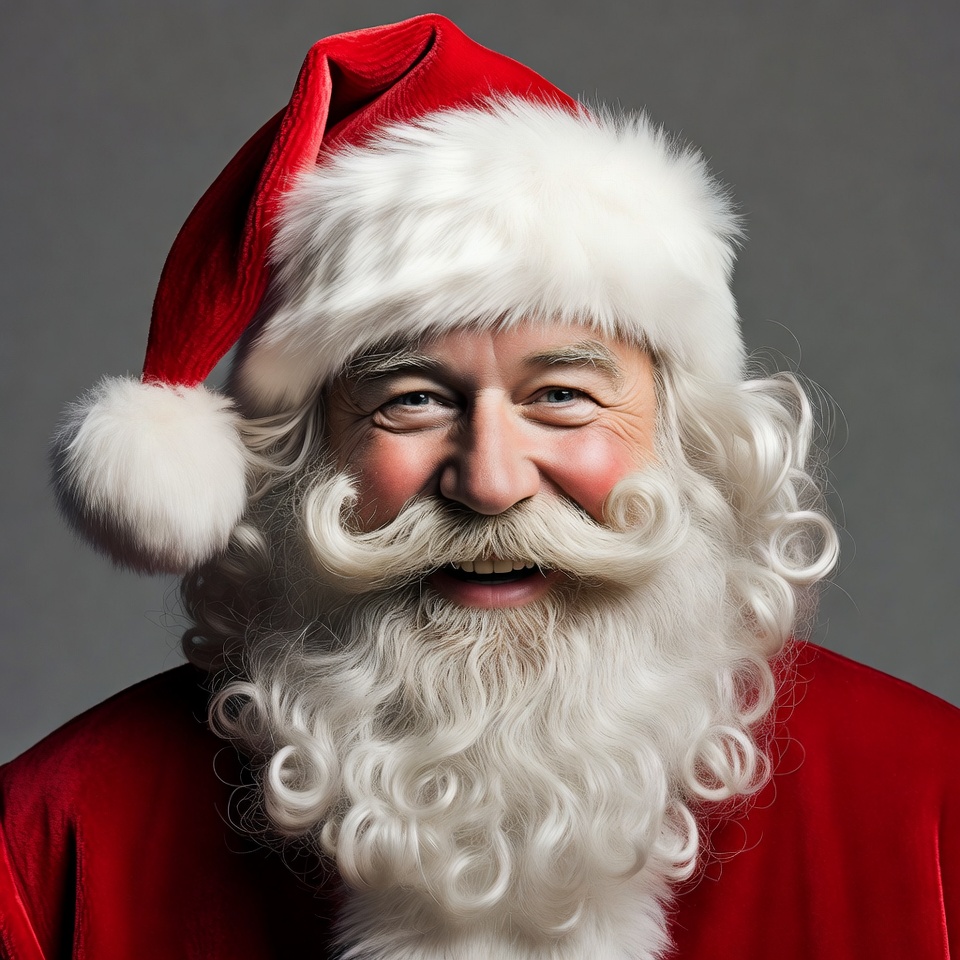Santa claus smiling for holiday season Santa claus smiling for holiday season