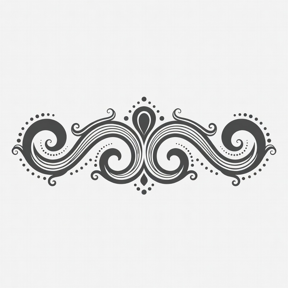 Decorative swirls and curves design pattern Decorative swirls and curves design pattern