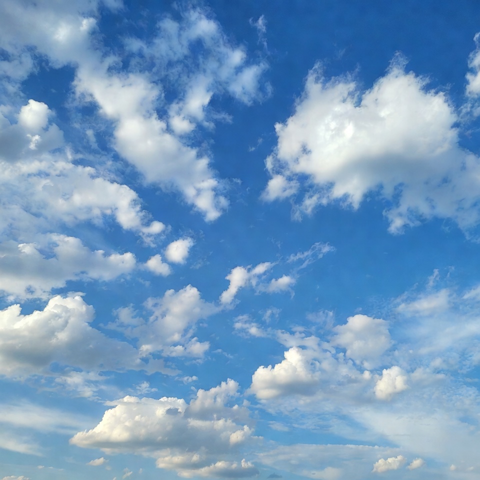 Bright clouds in the blue sky Bright clouds in the blue sky