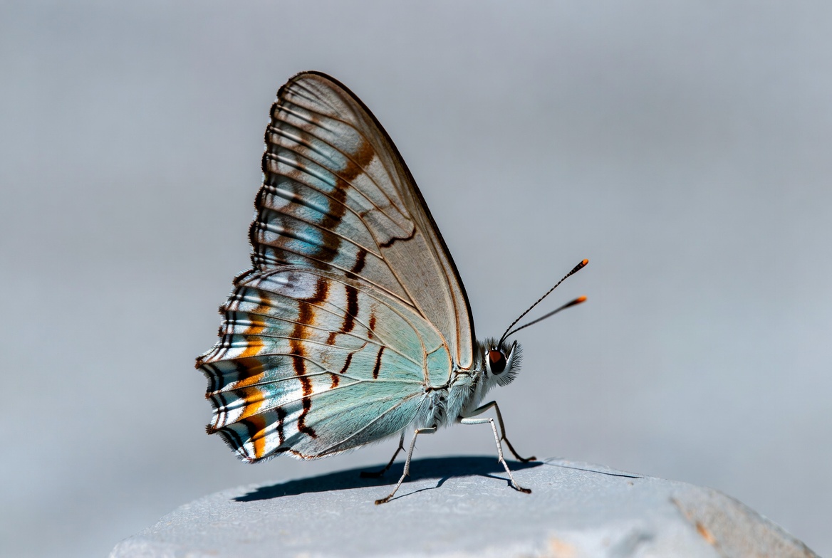Butterfly resting on a rock Butterfly resting on a rock