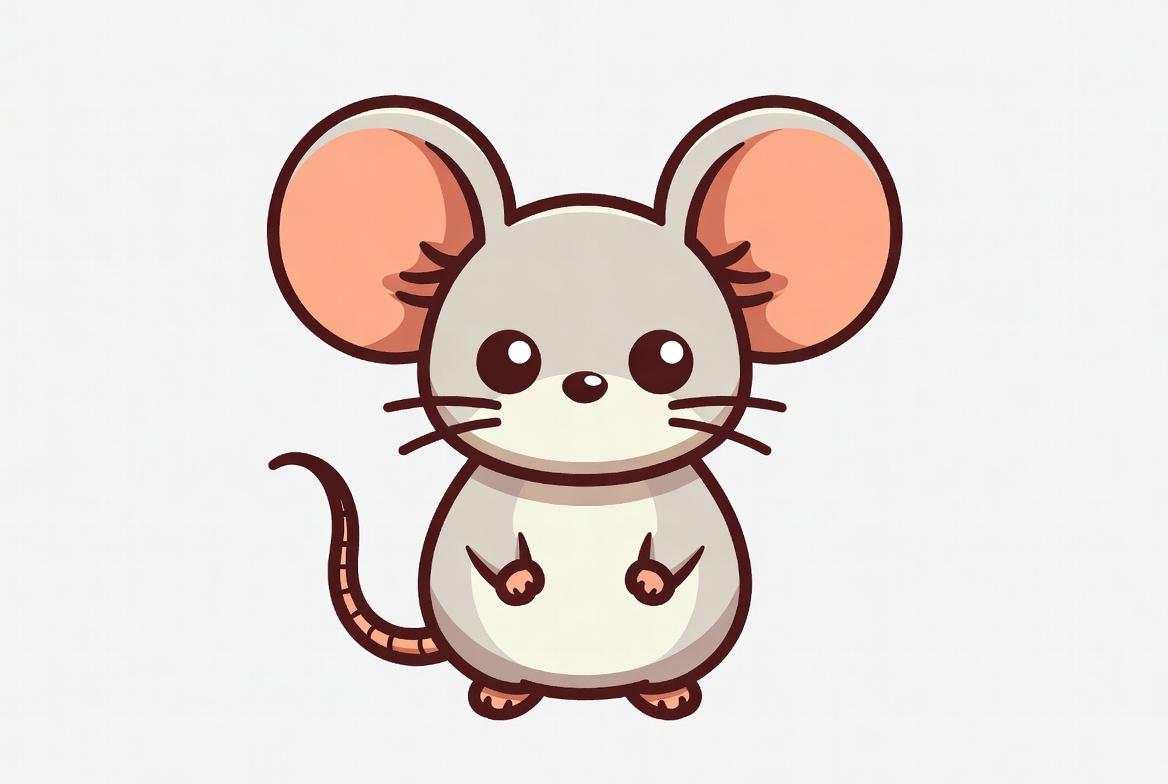 Cute cartoon mouse character design Cute cartoon mouse character design