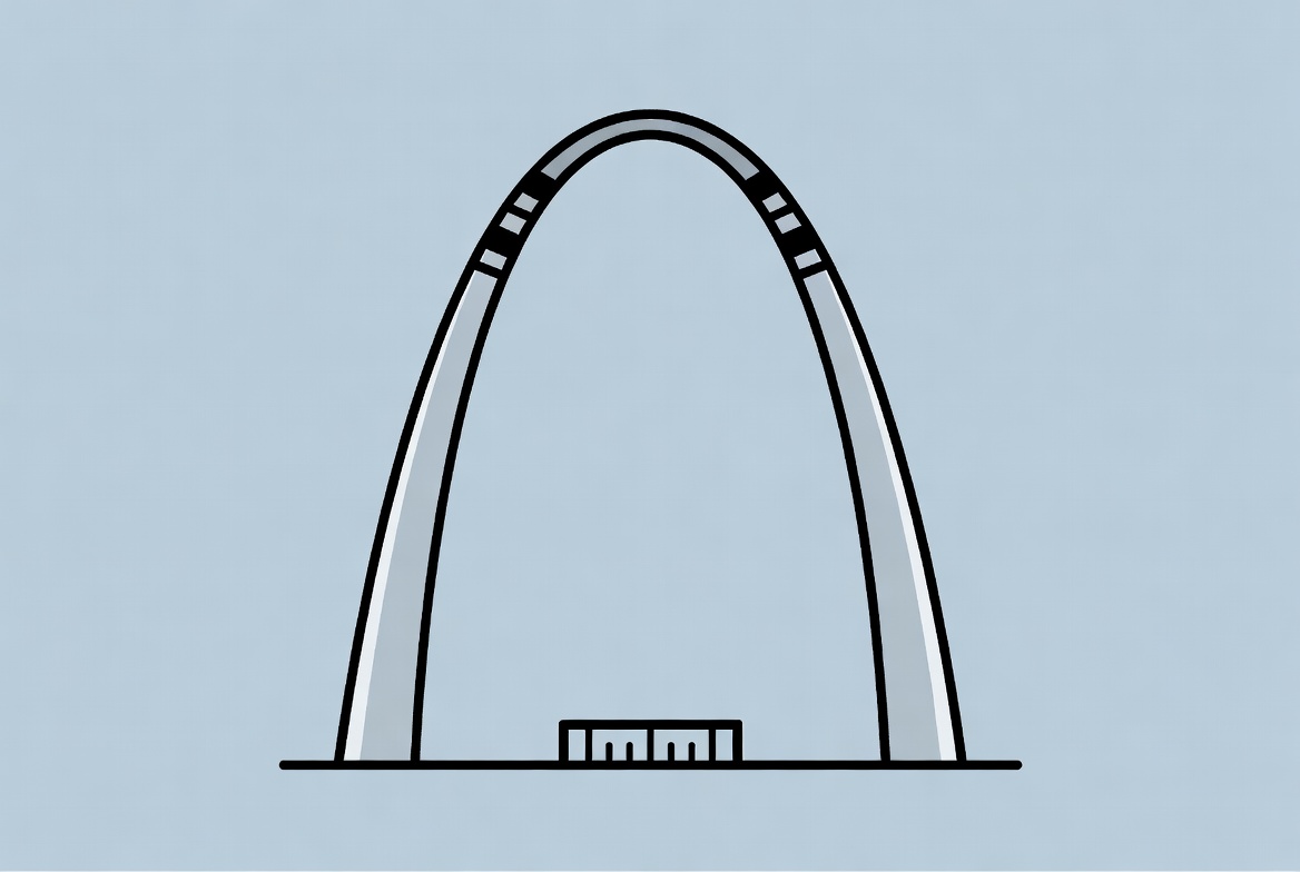 Iconic monument in st. louis Iconic monument in st. louis