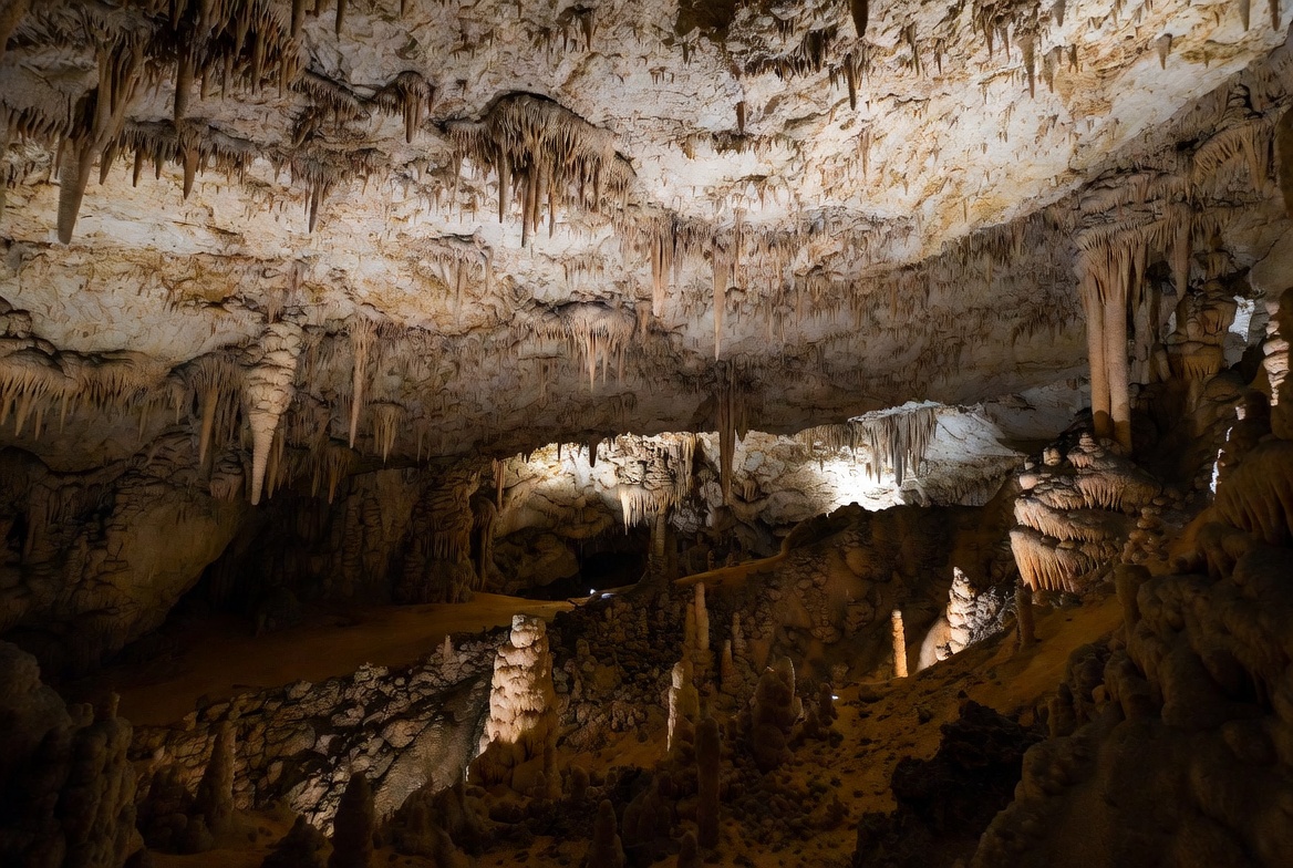 Exploring underground cave formations in detail Exploring underground cave formations in detail