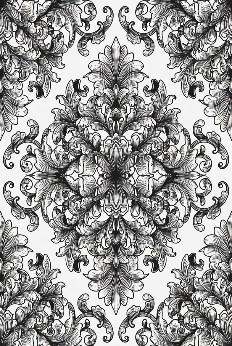 Floral pattern design on white background Floral pattern design on white background