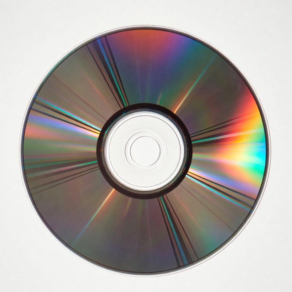 Reflection on a shiny dvd disc Reflection on a shiny dvd disc