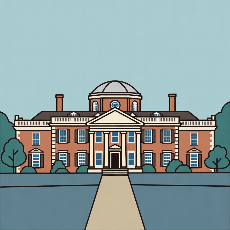 Historic building with dome and pathway Historic building with dome and pathway