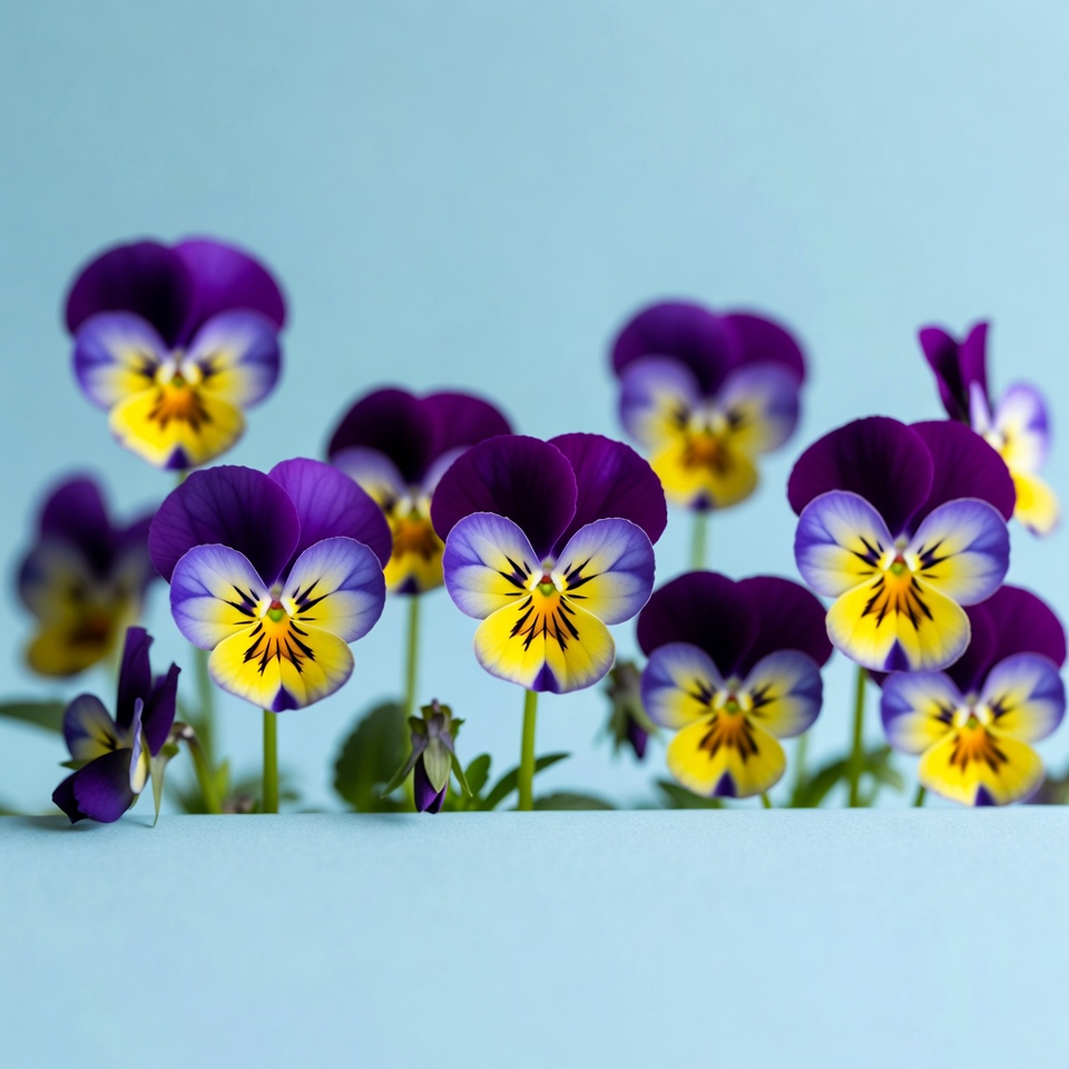 Purple flowers on light background Purple flowers on light background