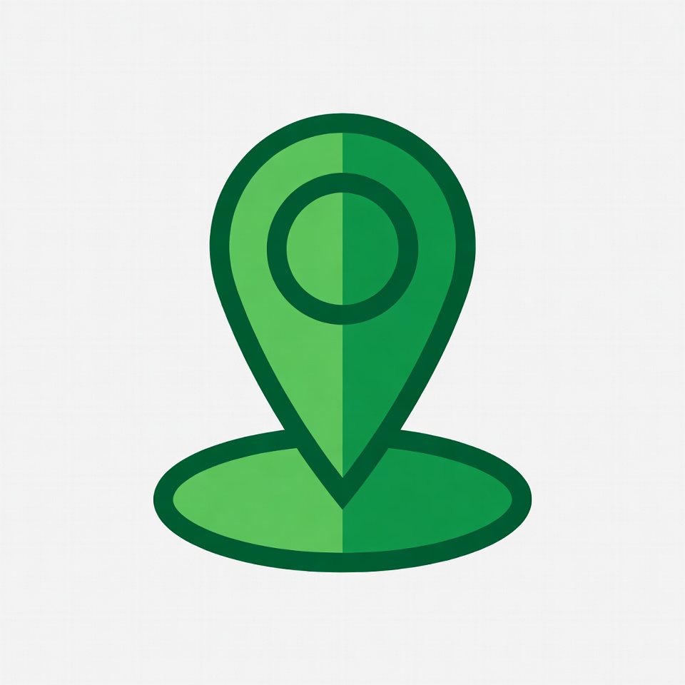 Green location marker icon design Green location marker icon design