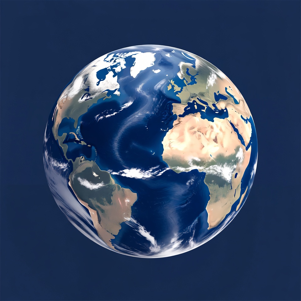 Earth view from space during daytime Earth view from space during daytime