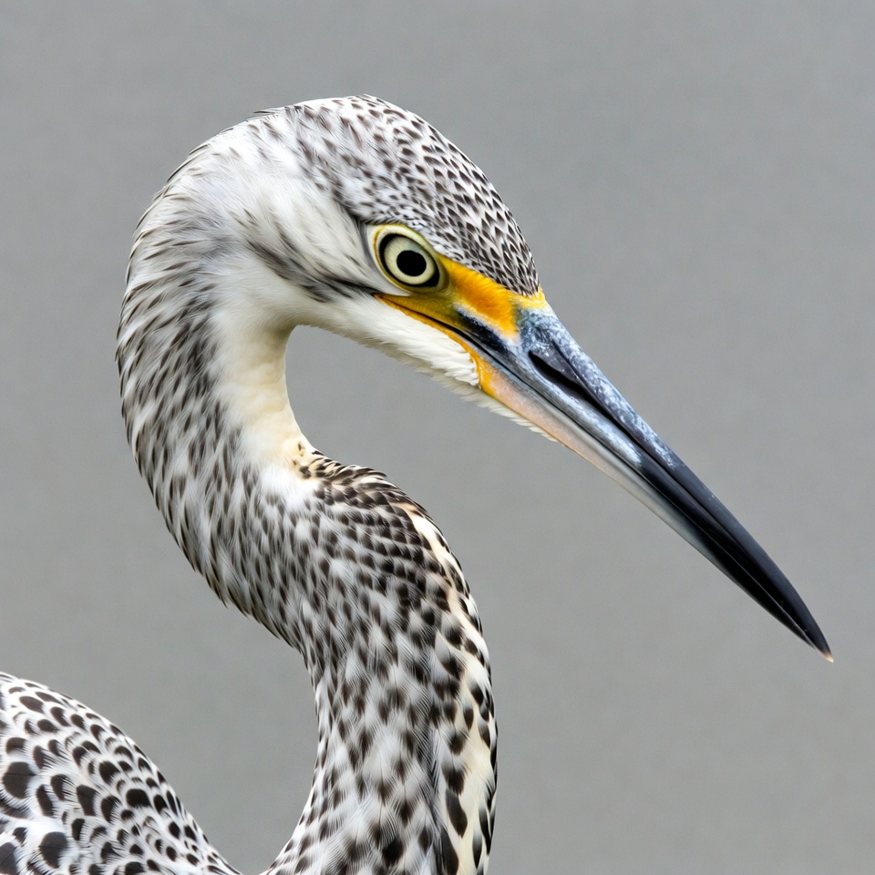 Heron close up in natural light Heron close up in natural light