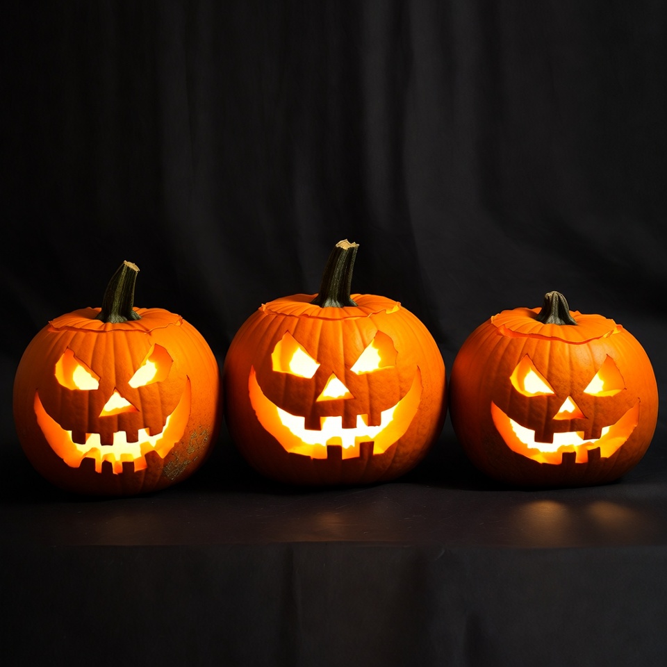 Halloween pumpkins on display Halloween pumpkins on display