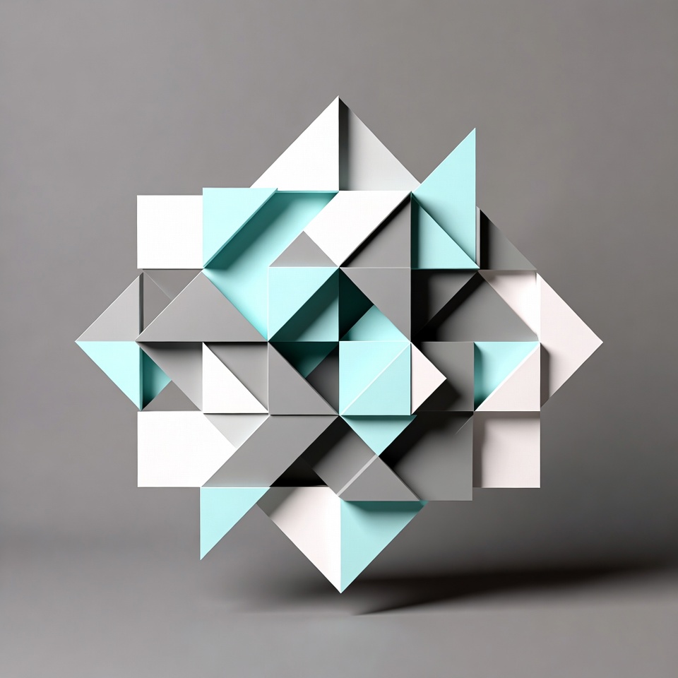Abstract Geometric Paper Sculpture Abstract Geometric Paper Sculpture