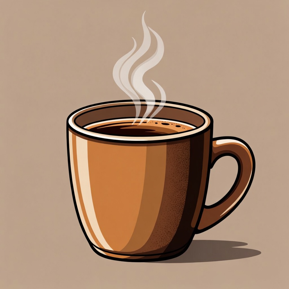 Steaming Hot Coffee Mug Steaming Hot Coffee Mug