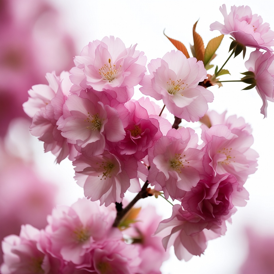 Pink Cherry Blossom Flowers Pink Cherry Blossom Flowers