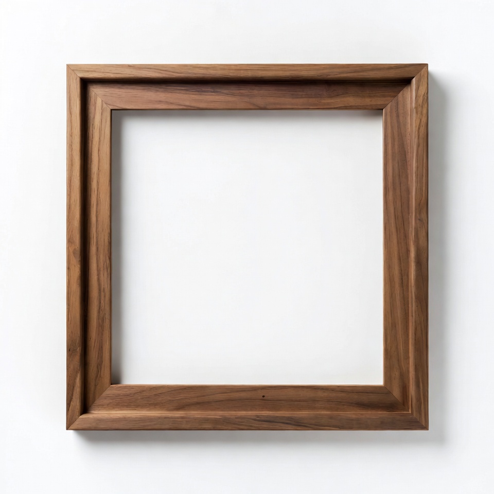 Empty Walnut Wood Picture Frame Empty Walnut Wood Picture Frame