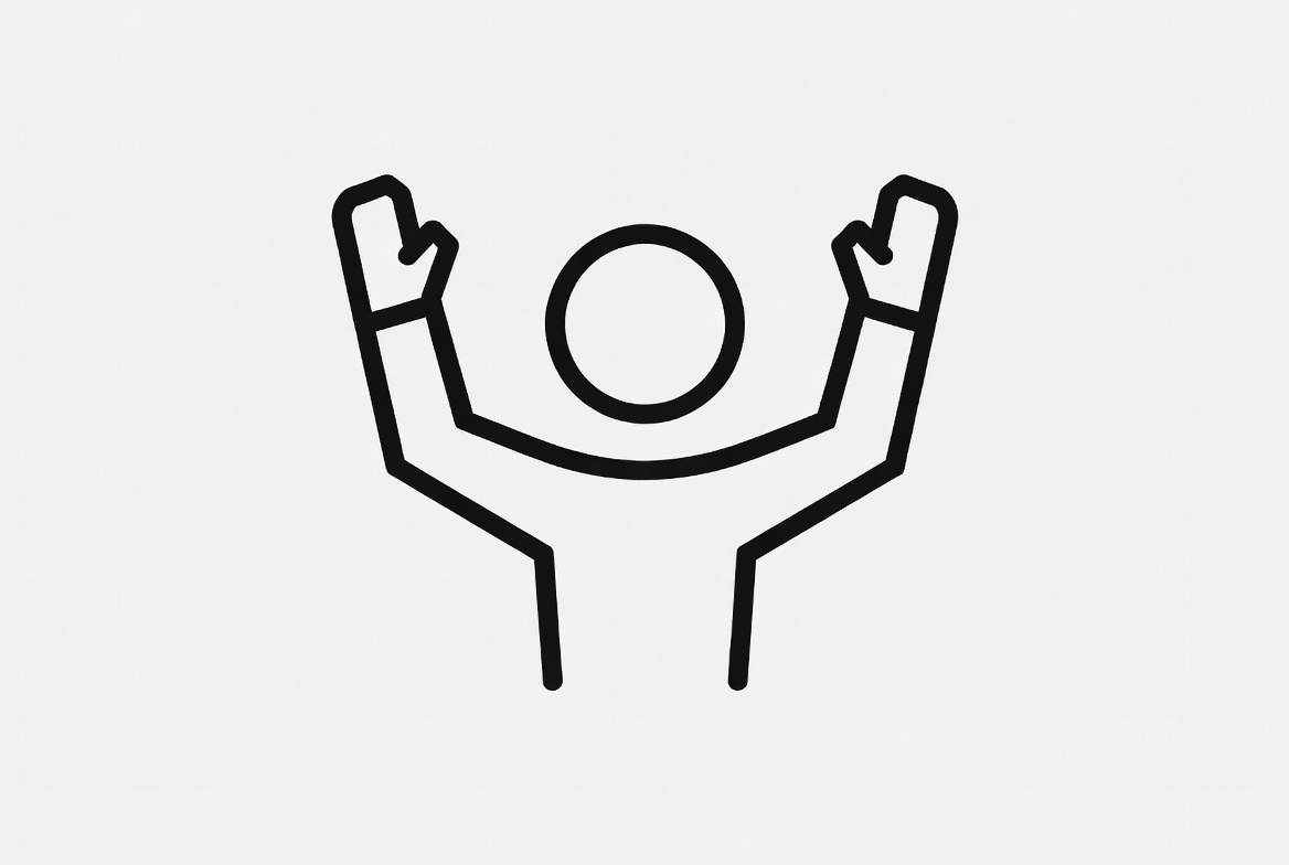 Man raising arms with oven mitts Man raising arms with oven mitts