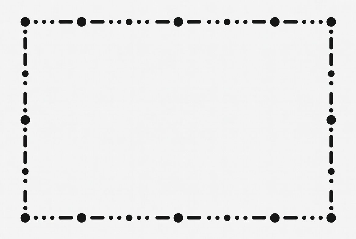 Dotted Black Border Frame Dotted Black Border Frame