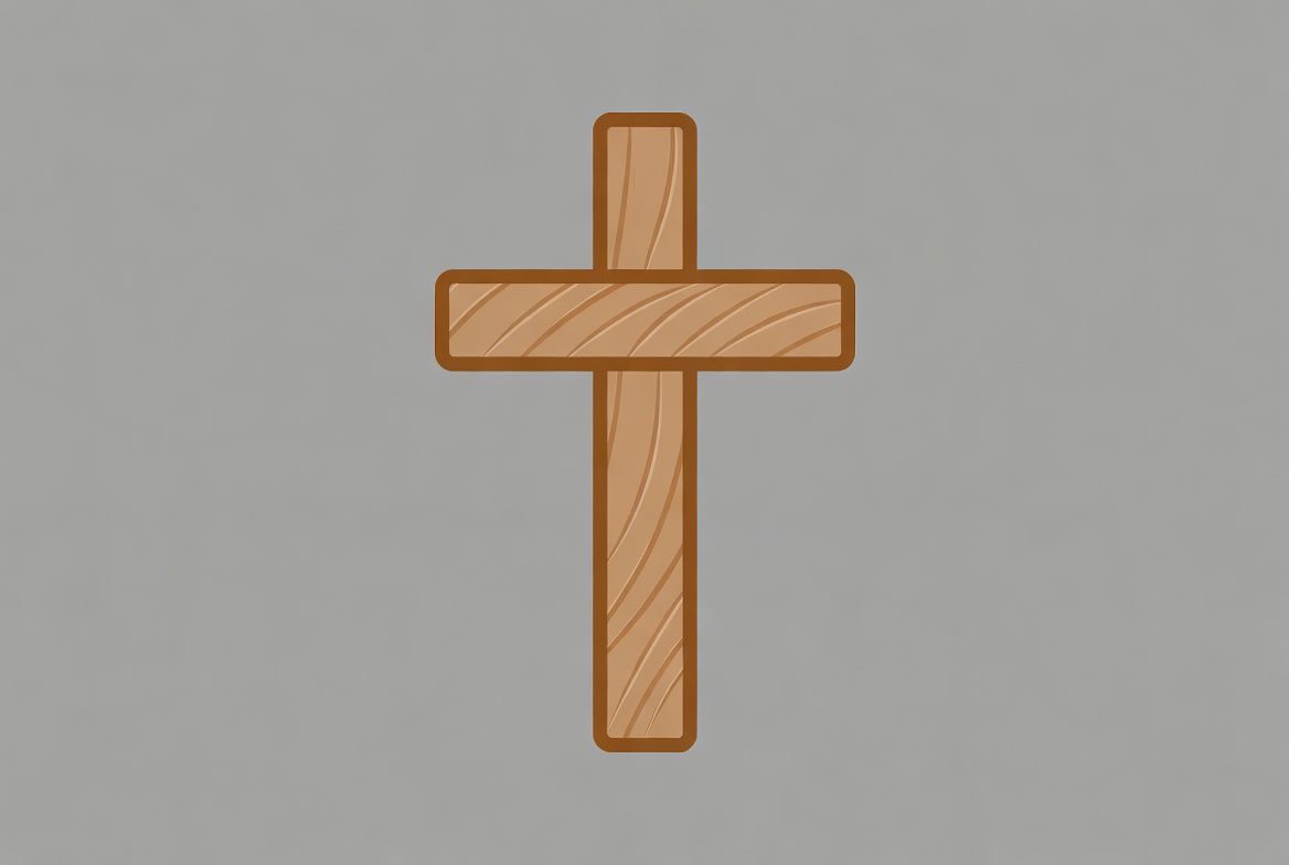 Wooden Cross Illustration Wooden Cross Illustration