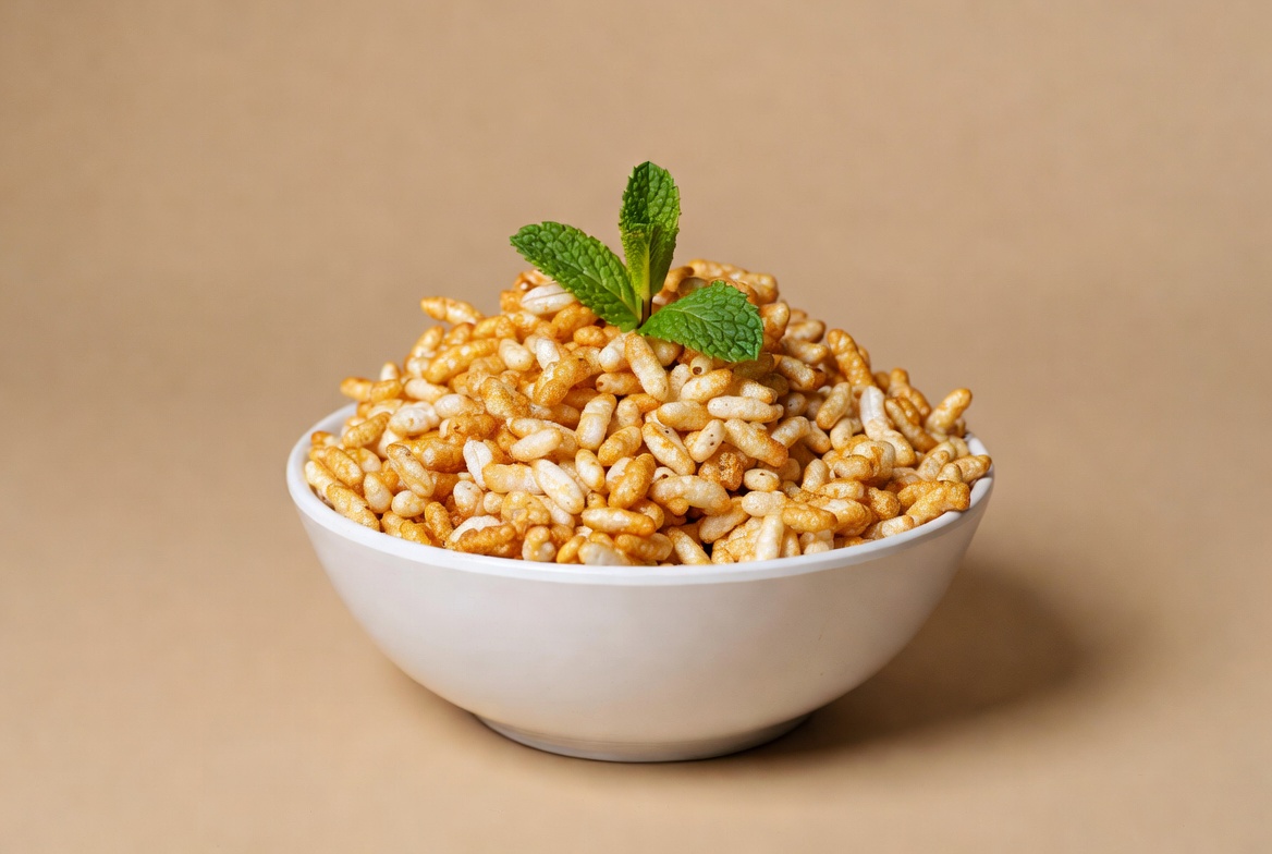 Puffed Rice Bowl with Mint Puffed Rice Bowl with Mint