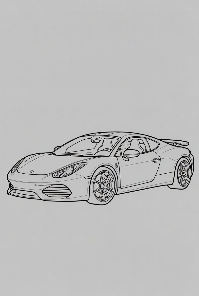 Porsche 911 Line Art Drawing Porsche 911 Line Art Drawing