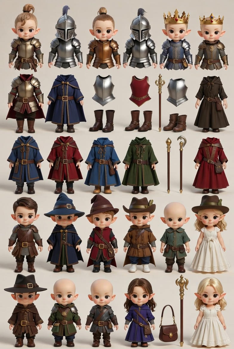 Fantasy Elf Doll Outfits Collection Fantasy Elf Doll Outfits Collection