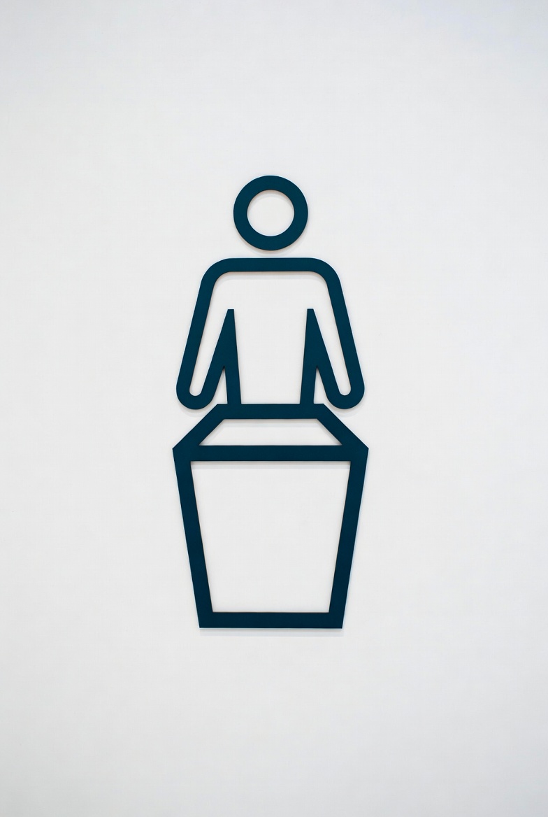 Man standing at podium icon Man standing at podium icon