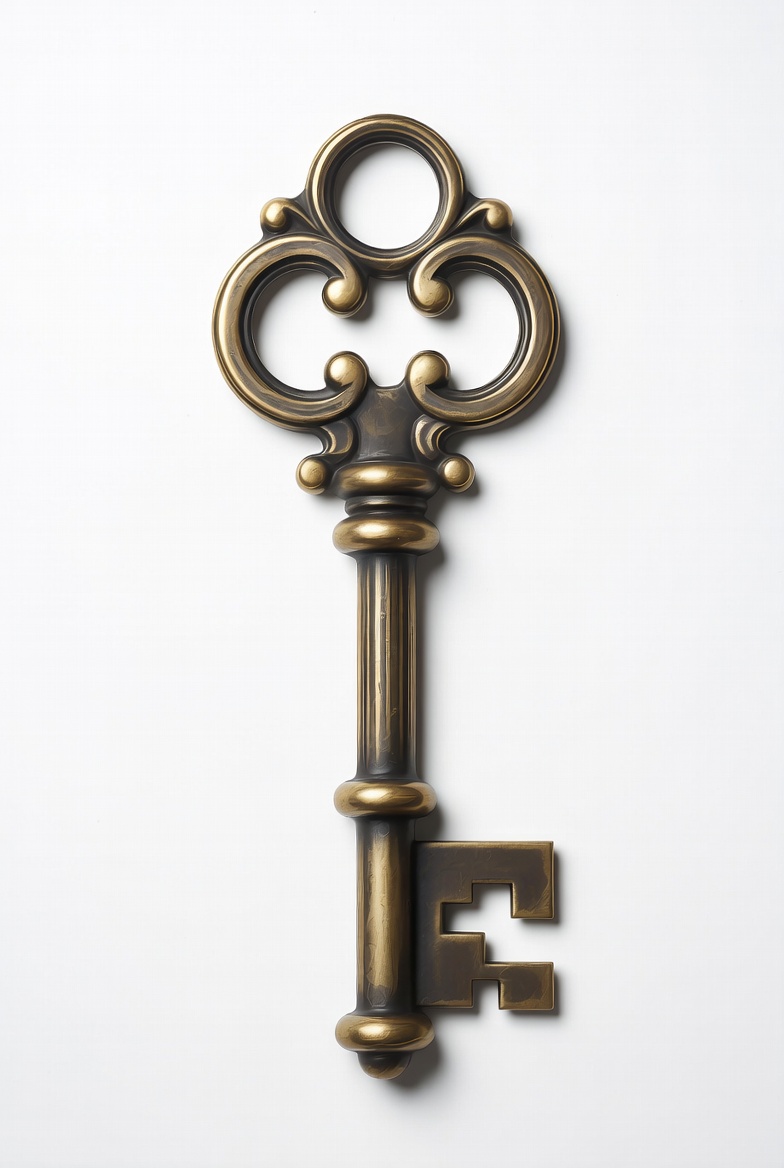 Vintage Brass Skeleton Key Vintage Brass Skeleton Key