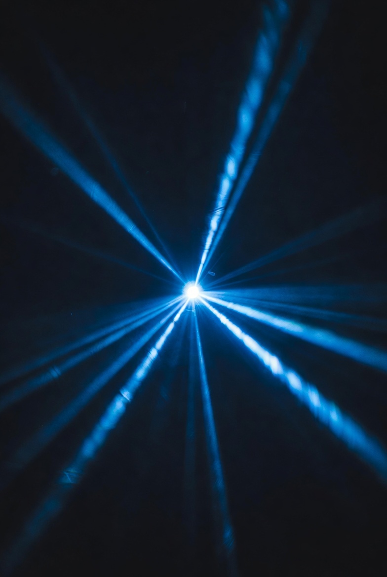 Bright Blue Laser Beams Bright Blue Laser Beams