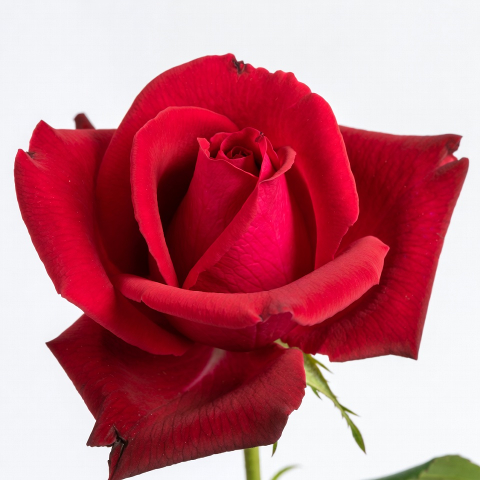 Red Rose on White Background Red Rose on White Background