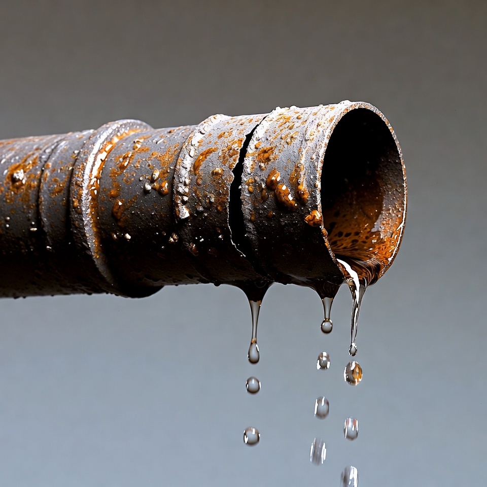 Rusty Pipe Dripping Water Rusty Pipe Dripping Water