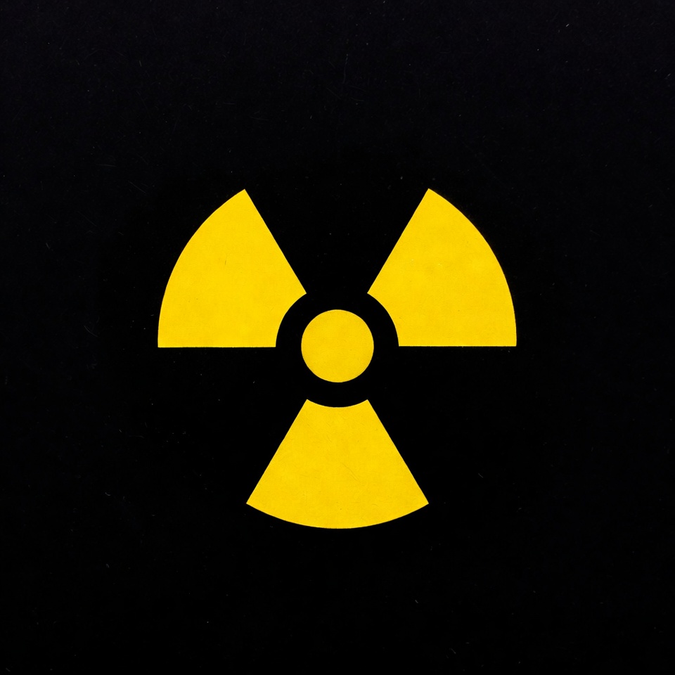 Yellow Radiation Warning Symbol Yellow Radiation Warning Symbol