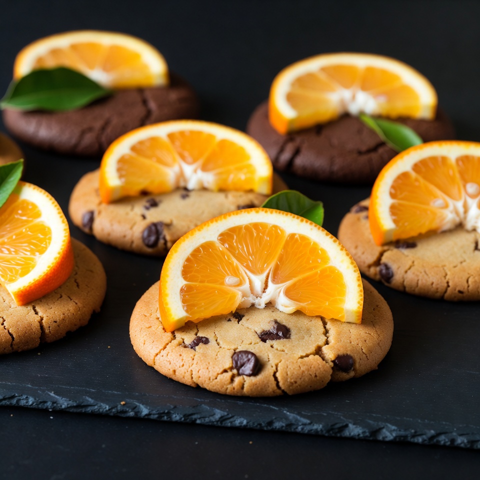 Chocolate Chip Cookies with Orange Slices Chocolate Chip Cookies with Orange Slices