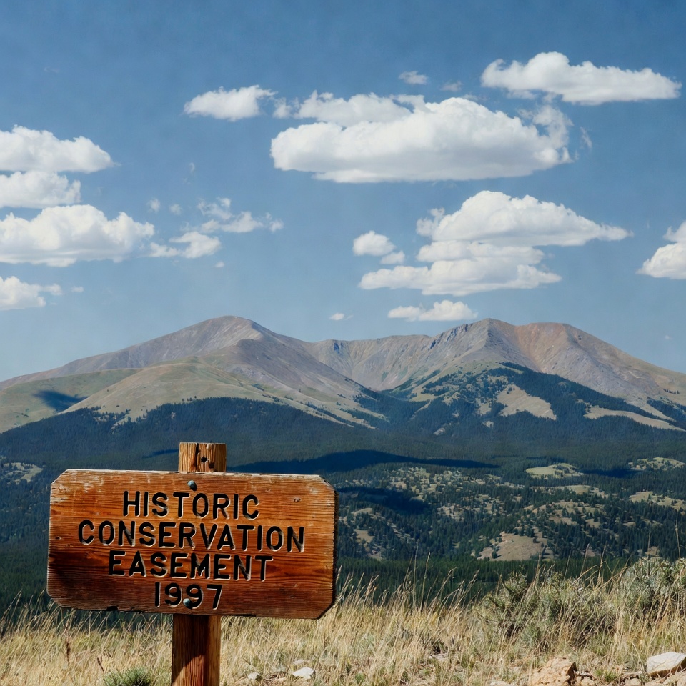 Historic Conservation Easement 1997 Sign Historic Conservation Easement 1997 Sign