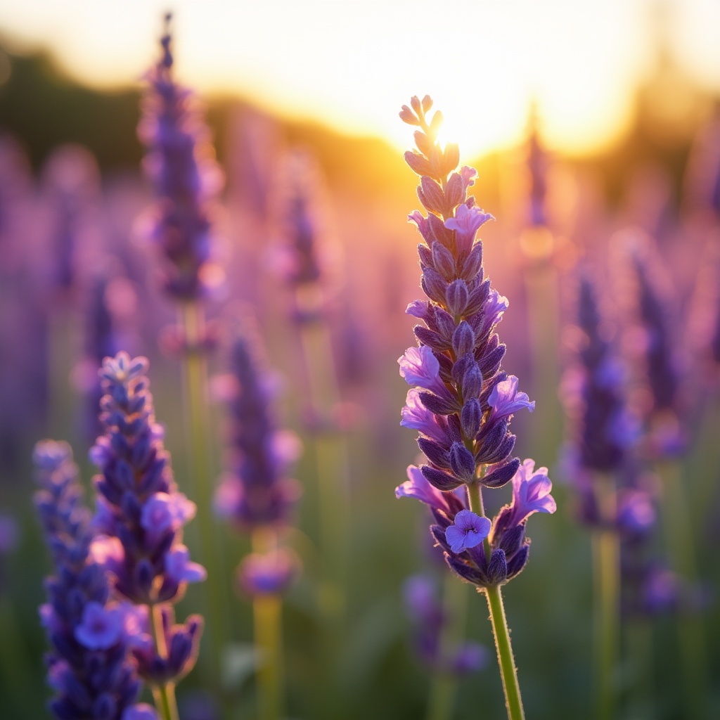 Lavender Field at Sunset Lavender Field at Sunset