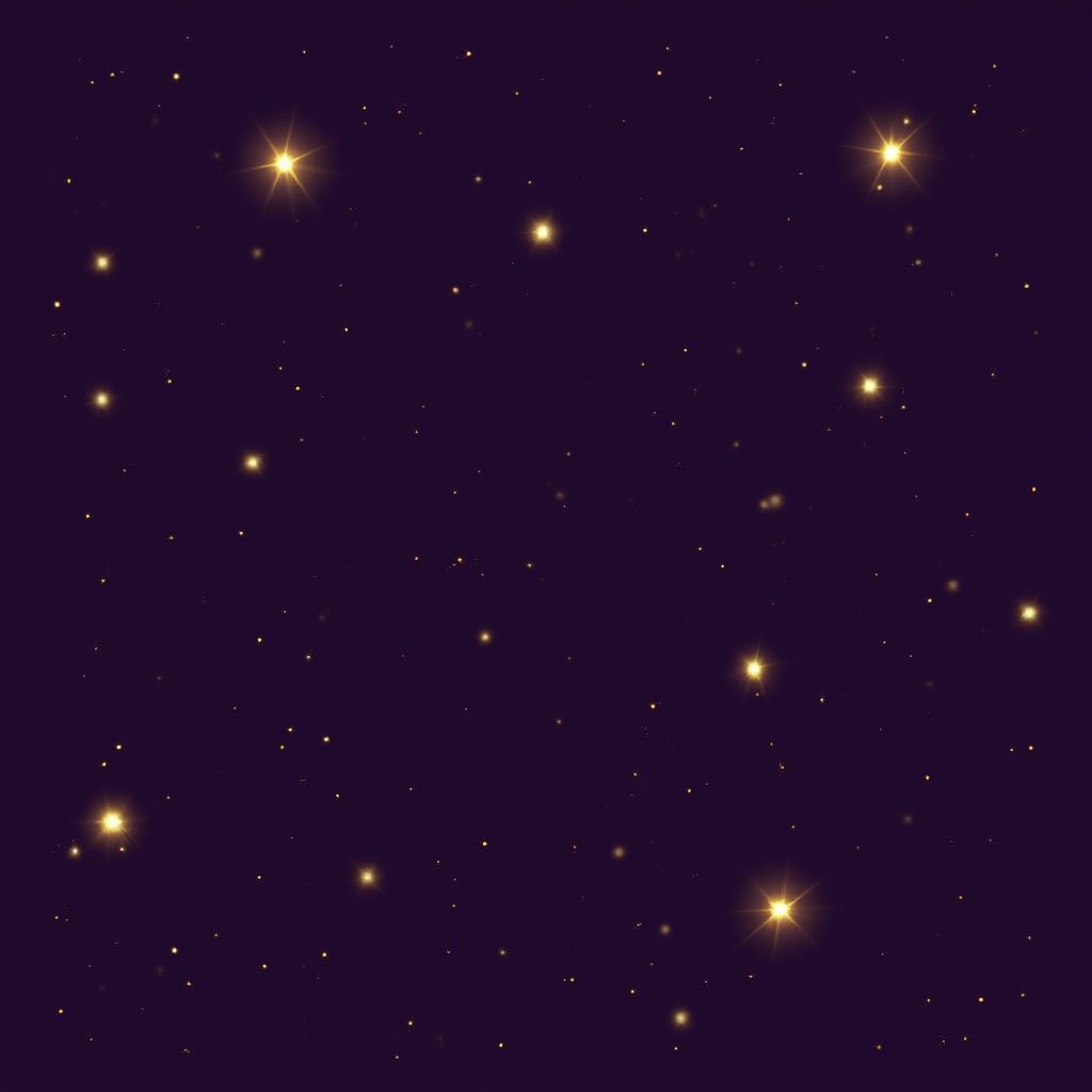 Sparkling Stars in Night Sky Sparkling Stars in Night Sky