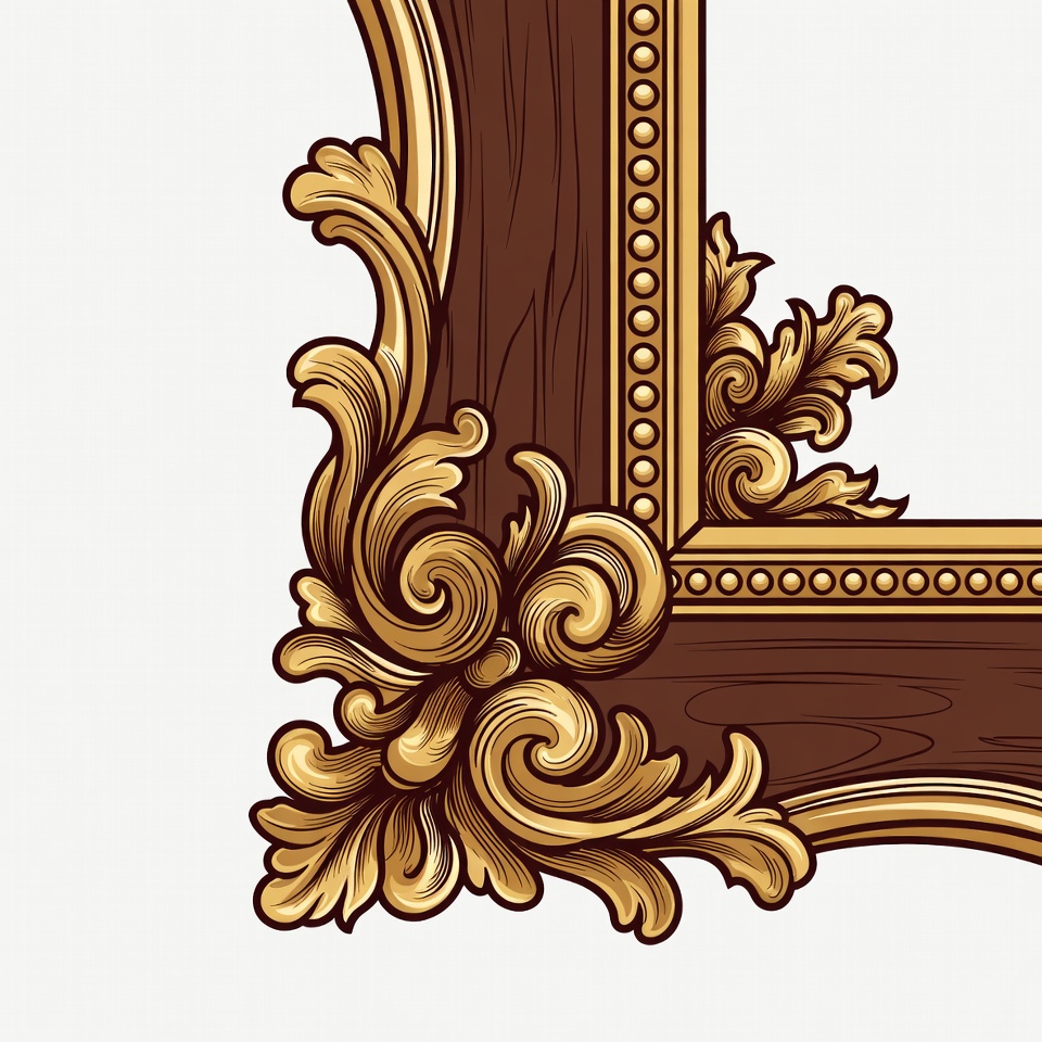 Ornate Wooden Picture Frame Ornate Wooden Picture Frame