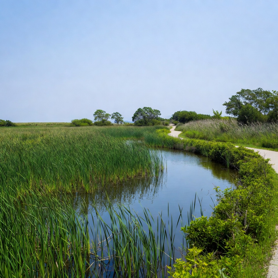 Winding Path Along Marsh Creek Winding Path Along Marsh Creek