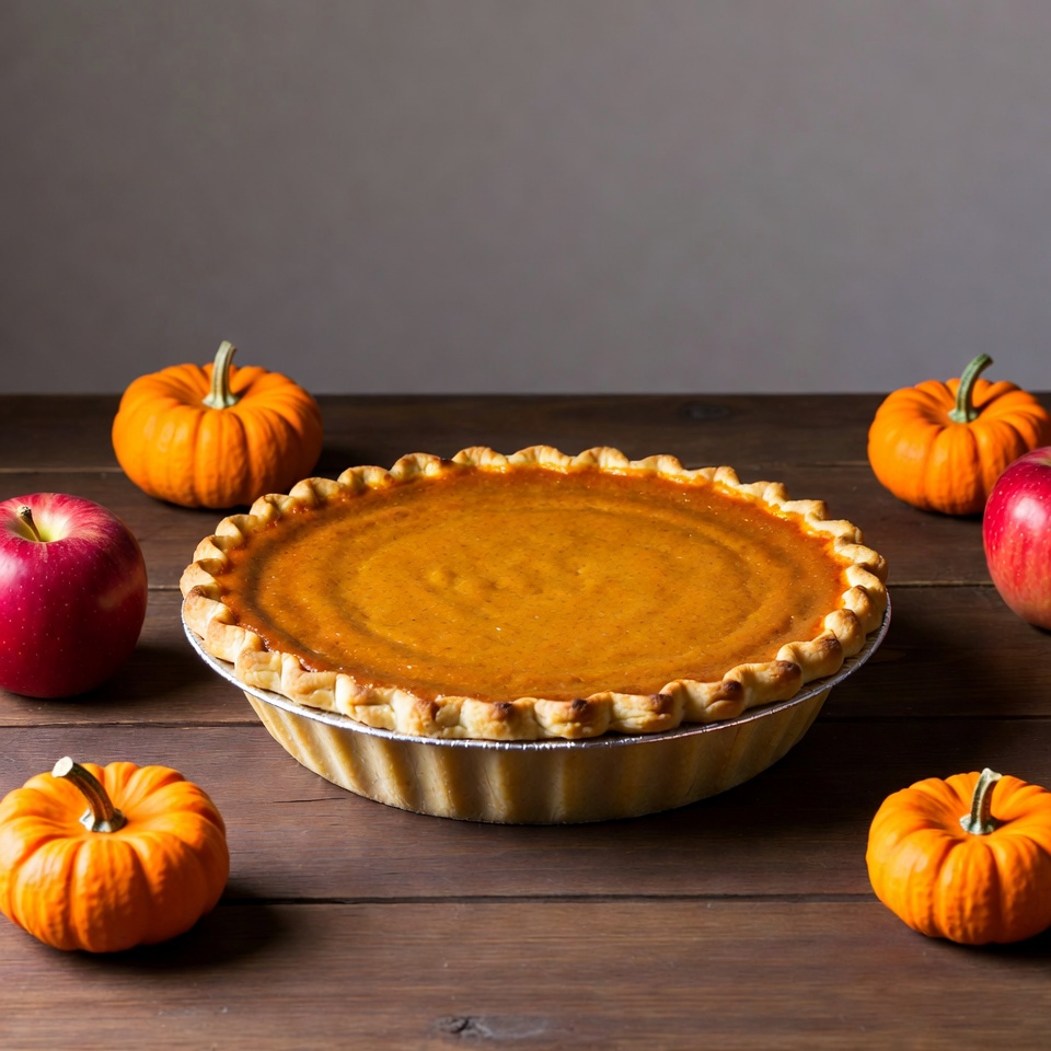 Pumpkin Pie with Pumpkins and Apples Pumpkin Pie with Pumpkins and Apples