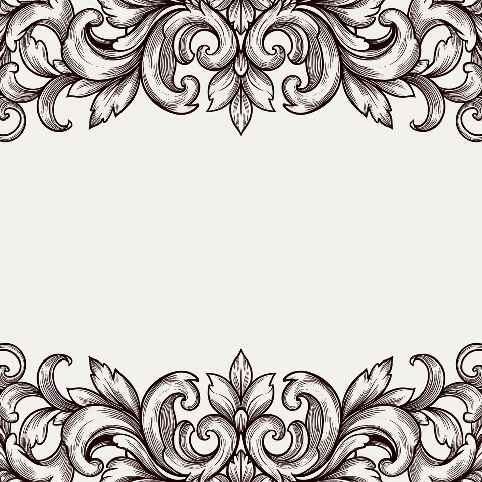 Ornate Vintage Floral Frame Ornate Vintage Floral Frame