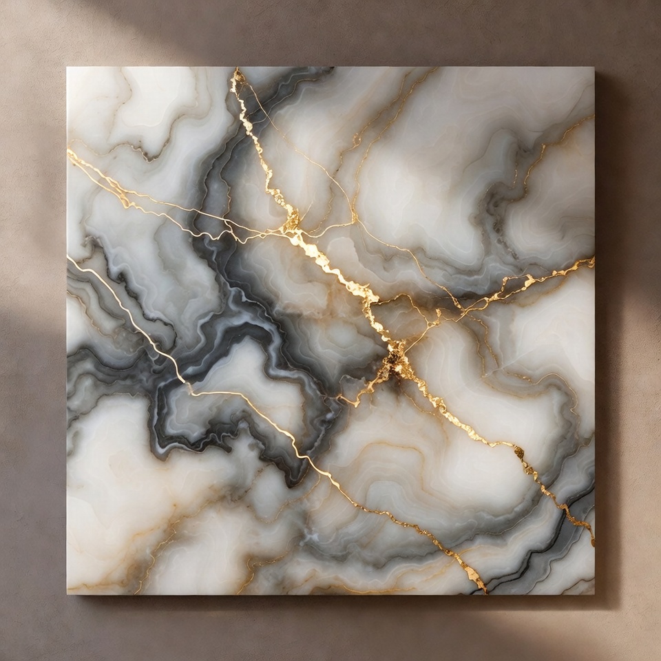White Marble with Gold Veins White Marble with Gold Veins
