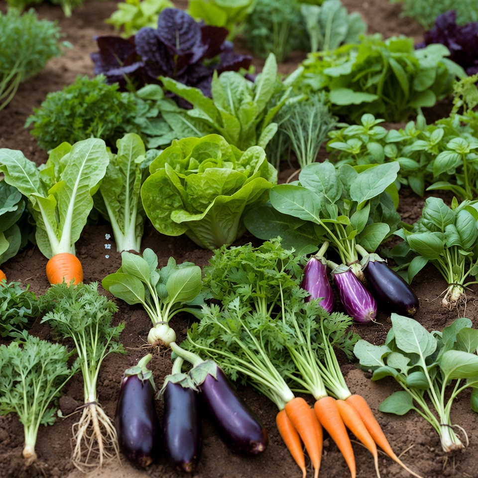 Fresh vegetable garden plants Fresh vegetable garden plants