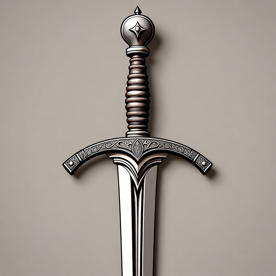 Ornate Medieval Sword Ornate Medieval Sword