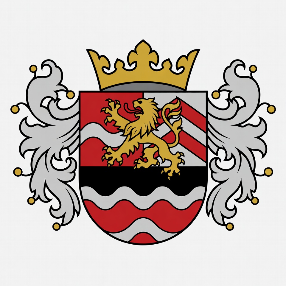 Coat of Arms with Golden Lion Coat of Arms with Golden Lion