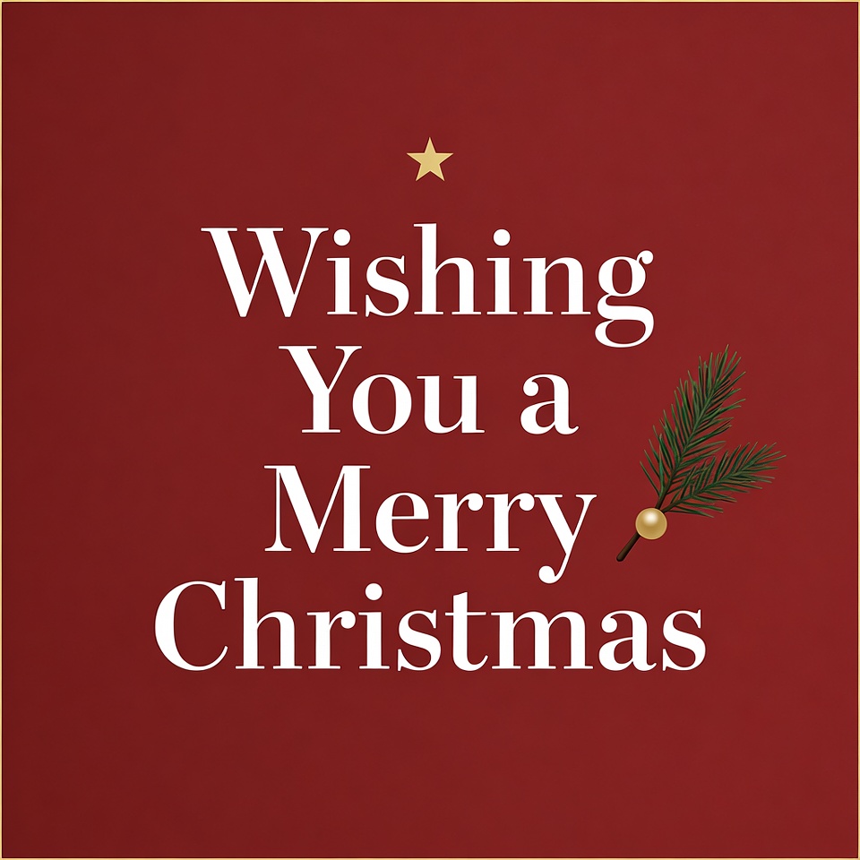 Merry Christmas Wishing Card Merry Christmas Wishing Card